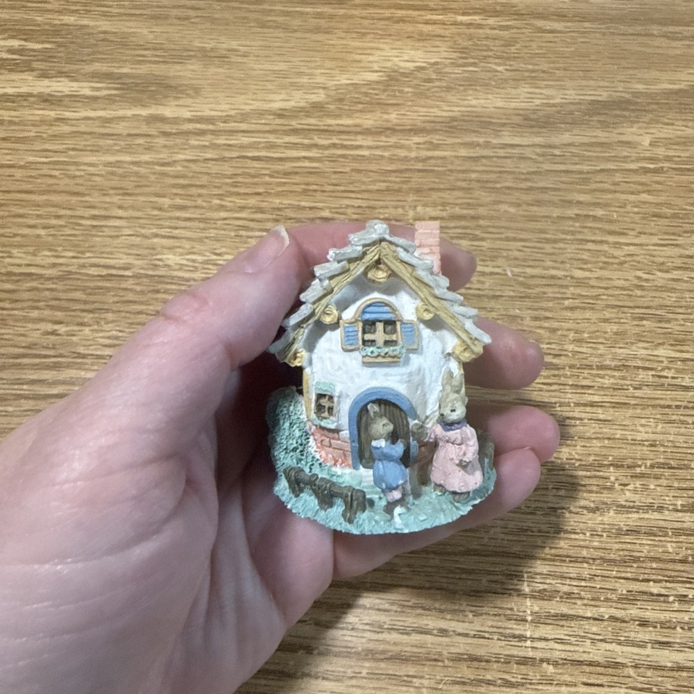 Midwest Importers Cute Little Cottage With Bunnies Easter Figurine‎